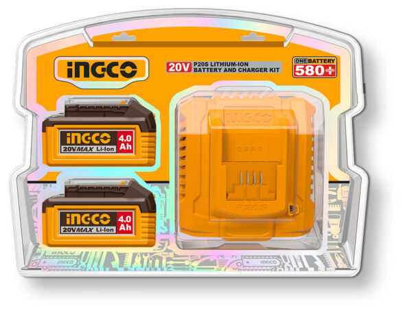 Battery Pack con 2 Batterie da 4ah + Caricabatterie