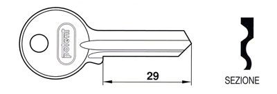 Chiave per lucchetto mm.70 Potent