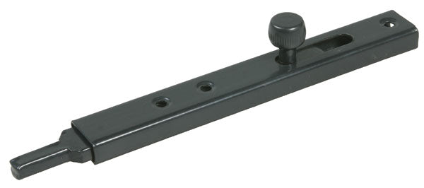 Catenaccio profilato con punta tonda acciaio plastificato nero mm.150