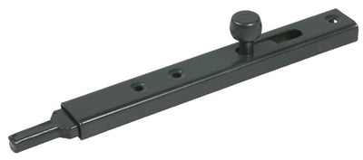 Catenaccio profilato con punta tonda acciaio plastificato nero mm.150
