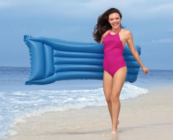 Materassino tinta unita eco colori assortiti: blu/verde/rosa cm.183x69