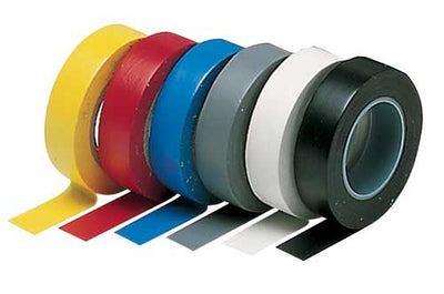 Nastro isolante 15 mm. x 10 m. colore grigio confezione 10 pezzi