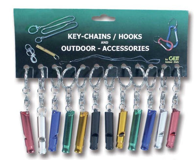 Cartella 12 fischietti Alu Midi colori assortiti