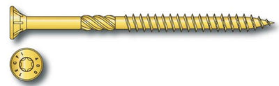 Vite legno torx testa piana svasata tropicalizzata mm.8x80 (pz.100)