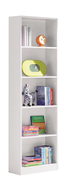 Libreria cm.52x25x180h bianco artik 5piani