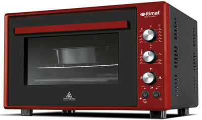 Forno elettrico ventilato 60l,doppio vetro termico cm.60x45x38 bicolor