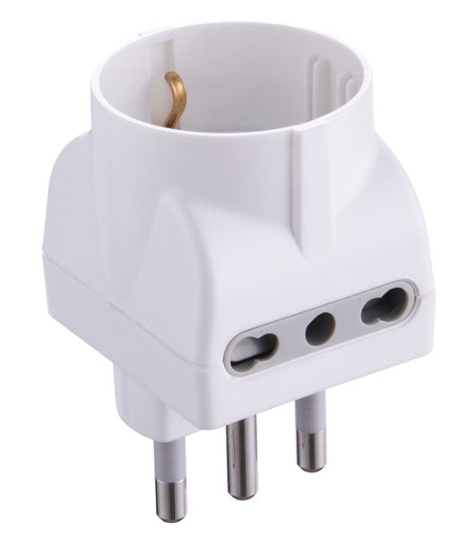 Adattatore 16a/schuko bip+2bipasso