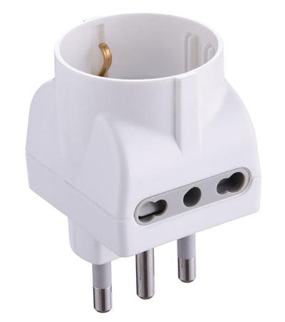 Adattatore 16a/schuko bip+2bipasso