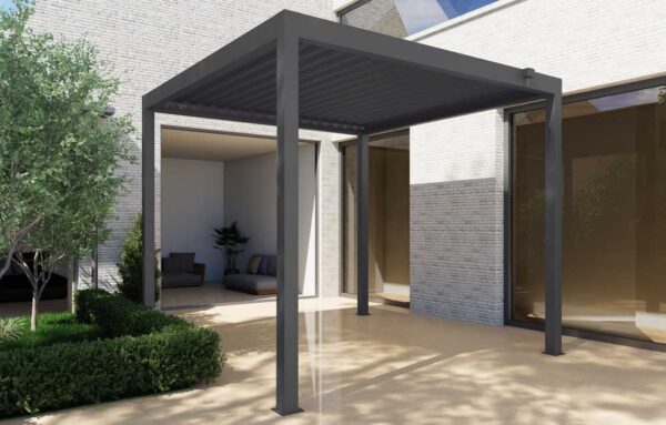 Pergola Bioclimatica Circe100 3x3x2,5H Acciaio Grigio