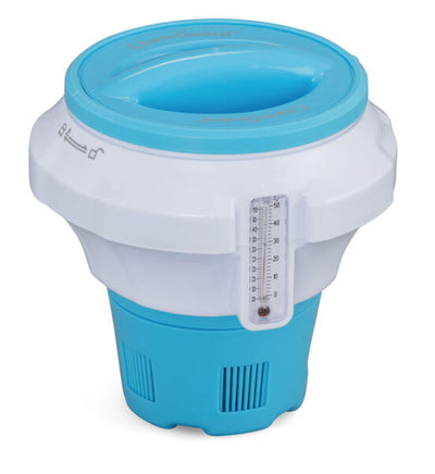 Galleggiante chimico con termometro per tavolette chimiche da 7,6cm
