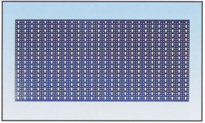 Pannello forato mm.1000x500 rosso