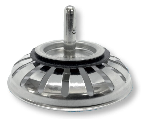 Cestello per lavello lux inox sacchetto da 20 pz d.83 mm.perno lungo