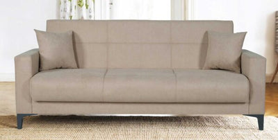 Divano Boston 3 posti tessuto beige brown
