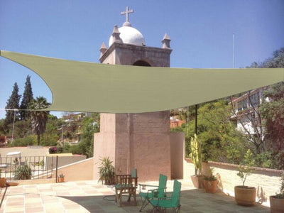 Tenda vela poliestere quadra 3,6mx3,6m ecru
