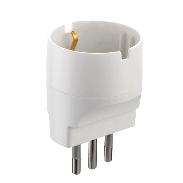Adattatore 10a presa schuko colore bianco(fa-907)