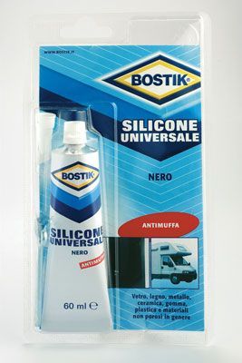 Bostik univ.silicone ml.60 nero