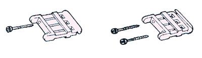 Coppia carrello regolabile con ab1009 Accessori per binari AB TREND