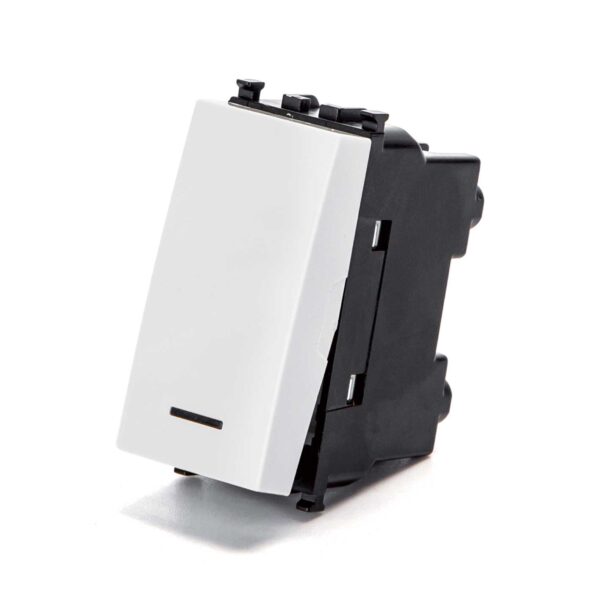 Interruttore Unipolare bianco Serie Plana