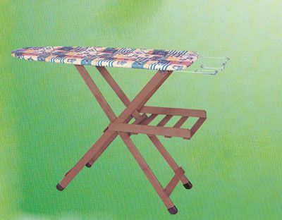 Tavolo da stiro faggio serie lusso colore noce 116x36