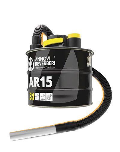 Bidone aspiracenere 3 funzioni, bidone in acciaio da 15 lt.1000W