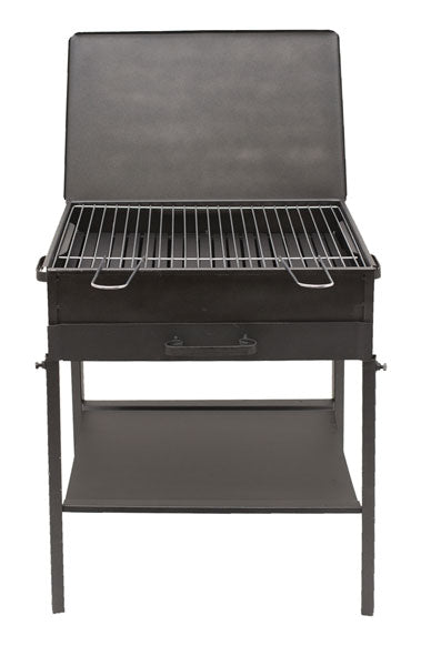 Barbecue edera con coperchio cm. 30x35x58h con graticola