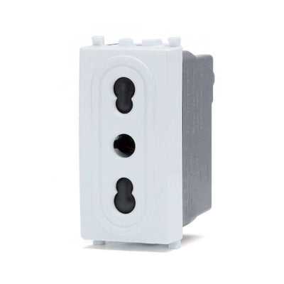 Presa P17/11 bianco Serie Plana