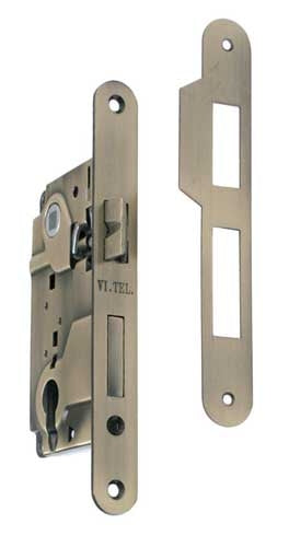 Serratura foro yale distanza 85 cassa piccola bronzo