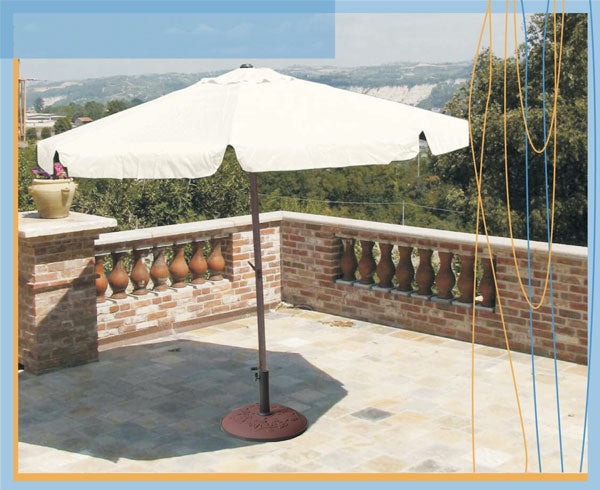 Ombrellone alluminio rettangolare mt.3x2 ecru