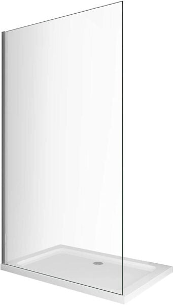 Box doccia in vetro sabbiato-frost parete fissa cm.78x190