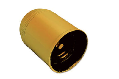 Portalampada liscio 150W 4A 250V, attacco E27, temp max 190°C - oro