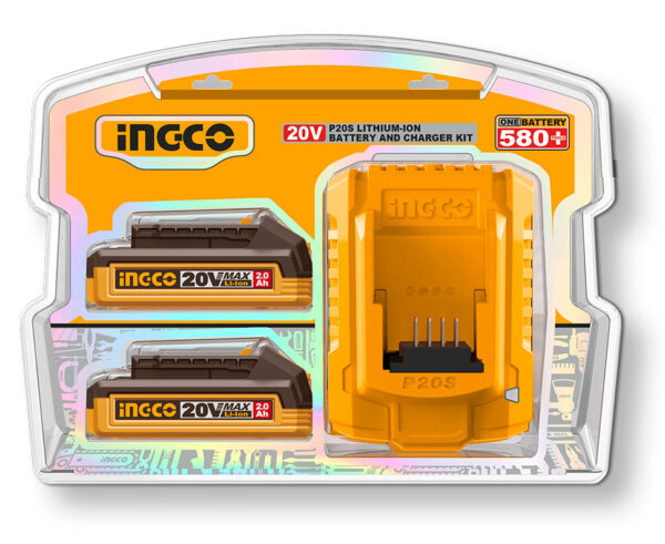 Battery Pack con 2 Batterie da 2ah + Caricabatterie