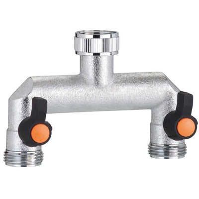 Rubinetto Metallo a 2 Vie regolabili 3/4P. Cf.In Blister