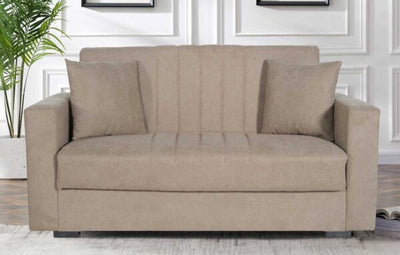 Divano Moon 2 posti tessuto beige brown