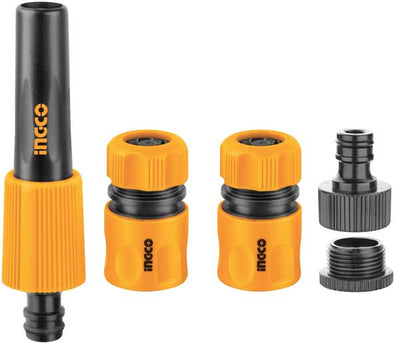 Set raccordi+lancia 1/2p 5pz ingco