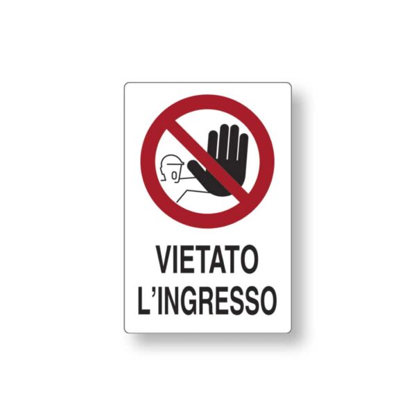 Targa 20x30 Vietato Ingresso (Busta 10pz)