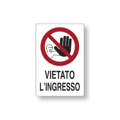 Targa 20x30 Vietato Ingresso (Busta 10pz)