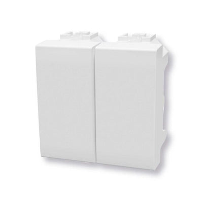 Tappo copriforo doppio bianco Serie Living