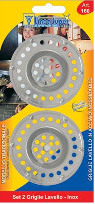 Griglie inox per lavello(set 2 pezzi)