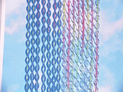 Alice multicolor mis.100x220 trasparente/azzurro