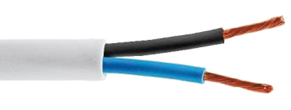 Cavo bianco bipolare 2x1,5mmq bobina mt.100