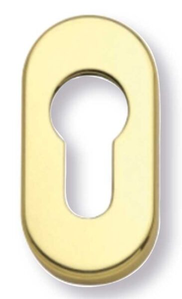 Bocchetta ovale 30x60 foro cilindro oro