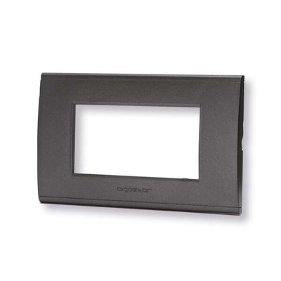 Placca 4 moduli nero serie Living