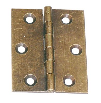 Cerniera a libro ali piane in ottone fresato mm.40x35 bronzata