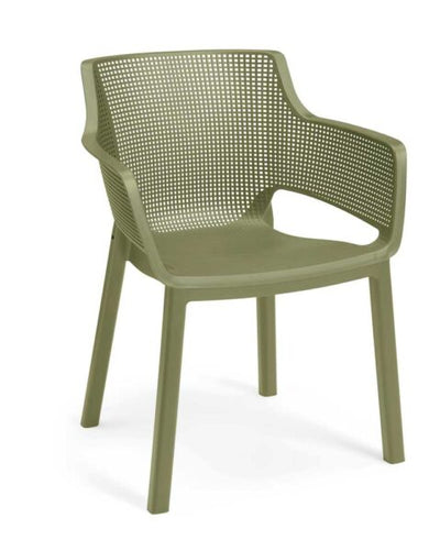 Sedia Elisa cm.61x54x79h colore verde cedro