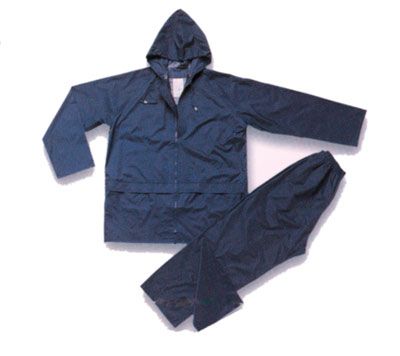 Completo impermeabile Niagara in nylon spalmato PVC colore blu mis.L