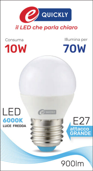 Lamp.sfera g45 led e27 10w 6000k