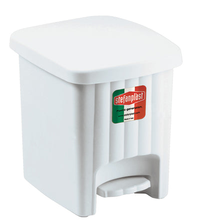 Pattumiera pedalina lt.4,5 bianca