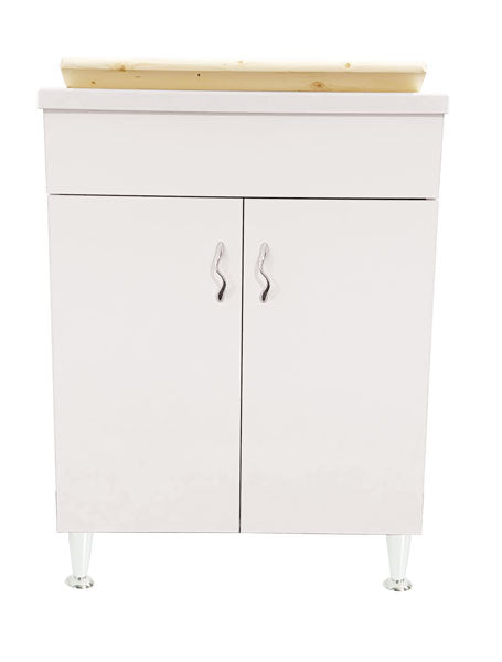 Mobile lavatoio nobilitato 60x50 bianco