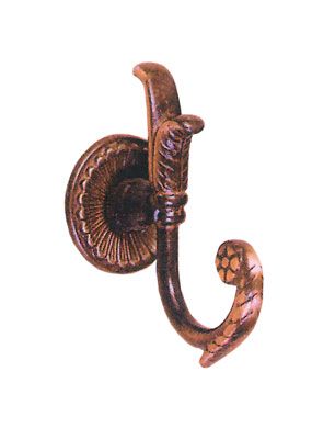 Gancio + rosetta art.v/12s bronzo