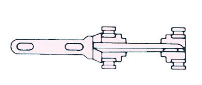 Carrello sormonto nylon ab1012.Accessori per binari AB TREND